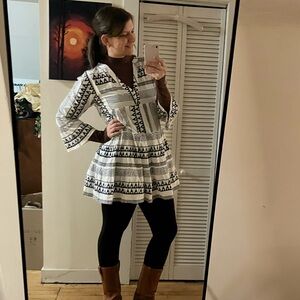 Bindu Tuckernuck Salma Tiered Print Mini Dress